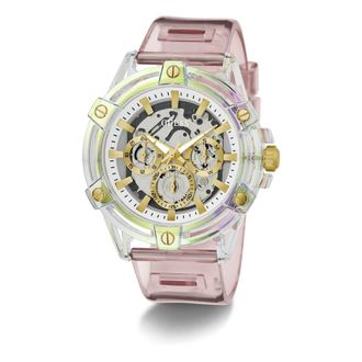 Guess Tucker Multifunction Watch - Dames - Horloges - Roze - ONE Size - Nylon - Accessoires