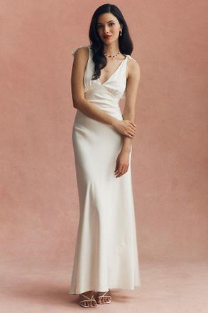 Reformation Pernille Sleeveless V-Neck Silk Maxi Dress