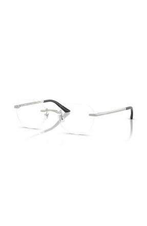 Versace 55mm Irregular optical glasses in Silver at Nordstrom