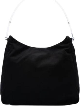Prada Pre-owned Nylon Shoulder Bag - Dames - Vintage Schoudertas - Zwart - ONE Size - Nylon - Vintage