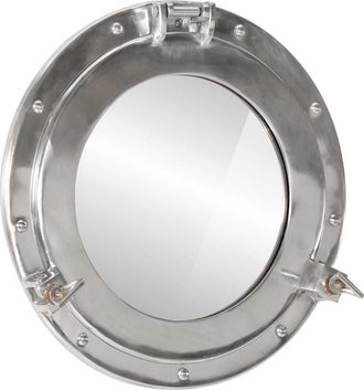 vidaXL Vidaxl - Espejo De Ojo De Buey De Pared Aluminio Y Vidrio &Oslash;38 Cm