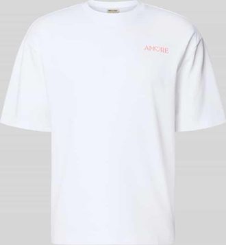 Only & Sons Regular Fit T-Shirt aus reiner Baumwolle Modell CASPIAN AIRFLEX AMORE in Weiss, Gr&ouml;&szlig;e XXL