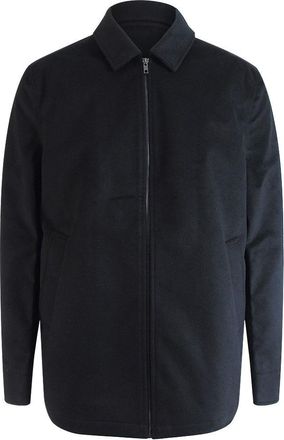 Aquascutum Mens Active Wool Coach Black Jacket - Size Large