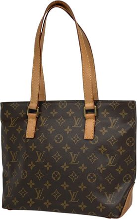 Louis Vuitton Brown Monogram Monogram Leather Shoulder Bag Tote Bag (Pre-Owned)