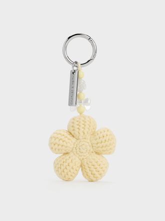 Charles & Keith Crochet-Flower Beaded Charm