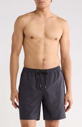 Nordstrom 7-Inch Volley Swim Shorts in Black at Nordstrom, Size Xx-Large