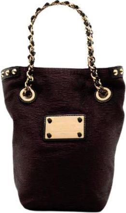 Louis Vuitton Pre-owned Shoulder Bags, female, Purple, Size: ONE SIZE Pre-owned Fabric Tote