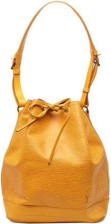 Louis Vuitton Pre-owned Bucket Bags, female, Yellow, Size: ONE SIZE Pre-owned Leather Bucket Bag