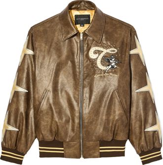 Cult of Individuality Cults Legends Varsity Jacket in Brown