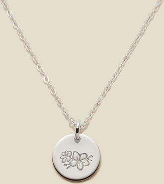 Made by Mary March Birth Flower Necklace