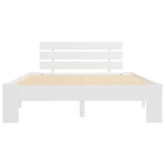 Berkfield Home Modern Bed Frame White Solid Pine Wood 120x200 cm | Size: Small Double