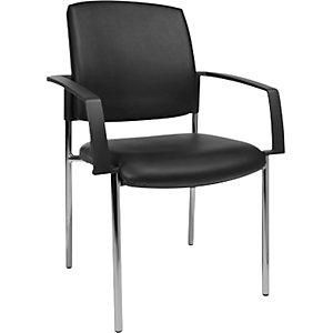 Topstar Sillas Para Visitas Con Brazos Ue 2 Unid Tapizado De Piel