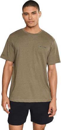 Columbia Thistletown Hillstm Short Sleeve Mens Clothing Delta Heather : SM, Cotton/Polyester