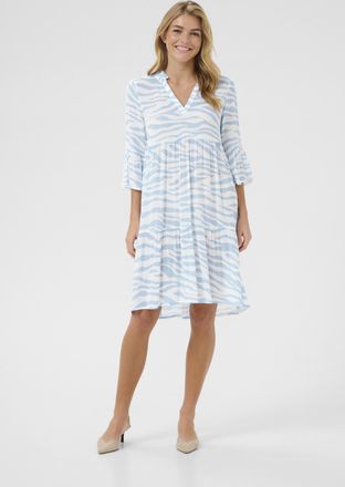 Kaffe Jurk A-shape blue white