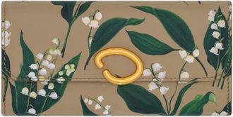 Oscar De La Renta Lily of the Valley portemonnee met print - Beige