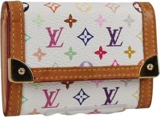 Louis Vuitton Pre-owned Wallets, female, White, Size: ONE SIZE Pre-owned Canvas Wallet
