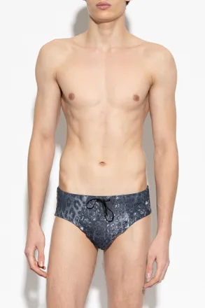Diesel ALFIE-UTLT Swim Briefs, Mens, Grey