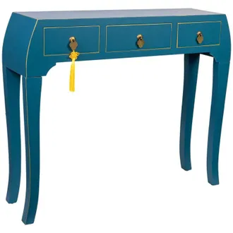 Wanderlust Deco Recibidor De Madera De 3 Cajones 96x26x80