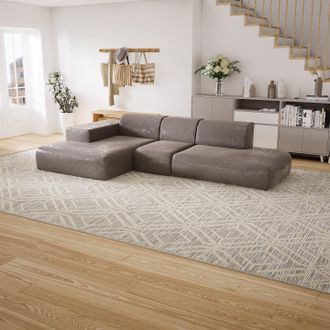 MYCS Ecksofa Taupegrau - Flexible Designer-Polsterecke, L-Form: Beste Qualität, einzigartiges Design - 319 x 72 x 168 cm, konfigurierbar