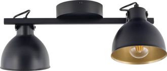 Sigma Mars L&aacute;mpara De Techo Negro Y Dorado 43 Cm