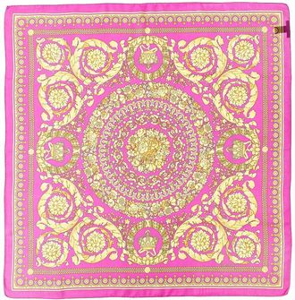 Versace Barocco Print Silk Scarf