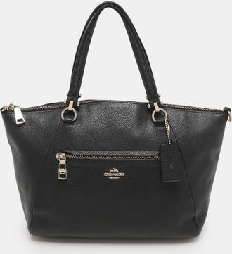 Coach Black Leather Prairie Satchel