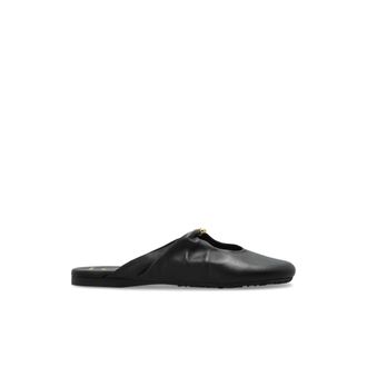 Loewe Pebble Soft Slide - Dames - Slip ons - Zwart - 36 EU - Leer - Schoenen