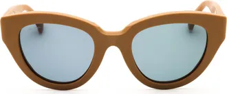 Max Mara MM007746N Acetate Frame Sunglasses - Brown