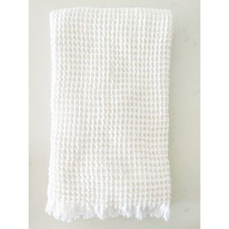 Anaya with Love Turkish Cotton Waffle Bath Towels in White at Nordstrom
