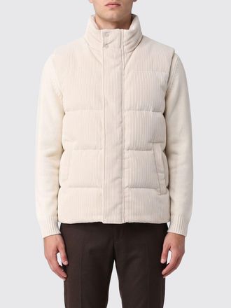 Herno Gilet imbottito in velluto trapuntato con collo alto