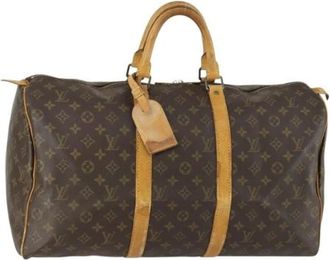 Louis Vuitton Pre-owned Weekend Bags, female, Brown, Size: ONE SIZE Pre-owned Weekend Bag