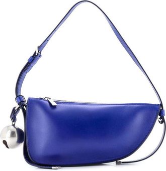 Burberry Blue Sheep Leather Shield Sling Shoulder Bag Mini (Authentic Pre- Loved)