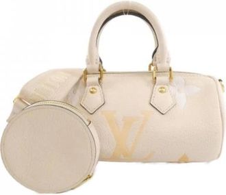 Louis Vuitton Pre-owned Monogram Empreinte Papillon BB Schoudertas - Dames - Vintage Handtas - Beige - ONE Size - Leer - Vintage