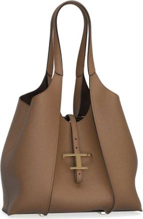 Tod's Tassen, Dames, Bruin, ONE Size, Leer, TSB Shopping Pend. T Piccola