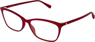 Gucci Glasses - Dames - Brillen - Rood - 57 MM - Accessoires