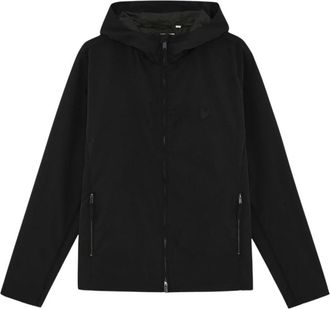 Lyle & Scott Nylon Hooded Jacket - Heren - Zomerjassen - Zwart - S - Nylon - Jassen