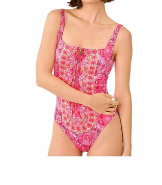 Lilly Pulitzer Emil One-Piece Swimsuit In Paradise Punch Jims Stuff Engineered