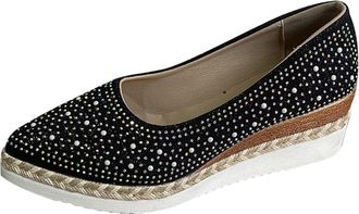 Generic Womens Platform Sandals with Wedge Heel, Comfortable Flat Shoes, Ballerinas, Low Shoes, Thick Sole, Fashionable Casual Shoes, Slip-On Hiking Shoes, Sl