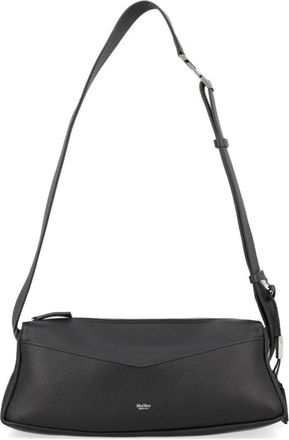 Max Mara Rechthoekige Leren Schoudertas - Dames - Schoudertassen - Zwart - ONE Size - Leer - Tassen