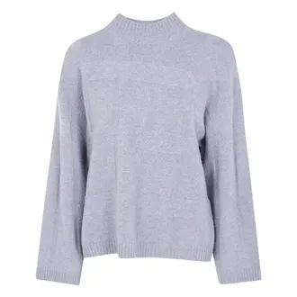 Emporio Armani Maglione in lana e cashmere - - Knitwear - Donna - Grigio - L