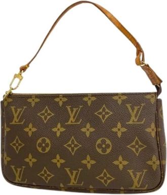 Louis Vuitton Pre-owned Shoulder Bags, female, Brown, Size: ONE SIZE Pre-owned Pouch