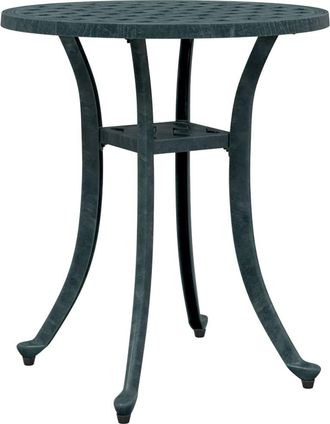 vidaXL Mesa De Jard&iacute;n Aluminio Fundido Verde &Oslash;48x53 Cm Vidaxl