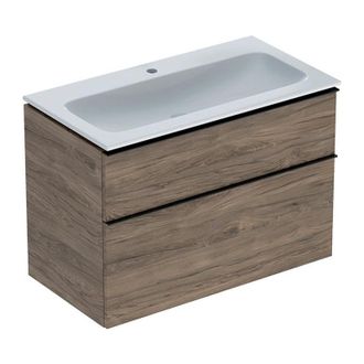 Keramag Keramag - Geberit Icon Set Mueble Lavabo Con Mueble Bajo Lavabo, 2 Cajones