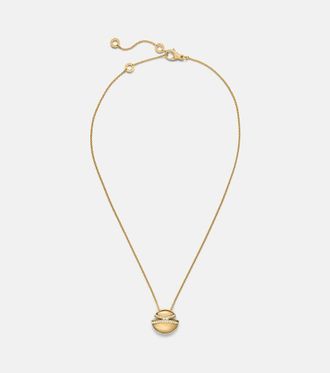 Bulgari Bvlgari Cabochon 18kt gold pendant necklace with diamonds