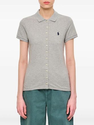 Polo Ralph Lauren Button-down poloshirt - Grijs