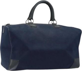 Celine Pre-owned Vintage Boston Bag - Dames - Vintage Weekendtas - Blauw - ONE Size - Leer - Vintage