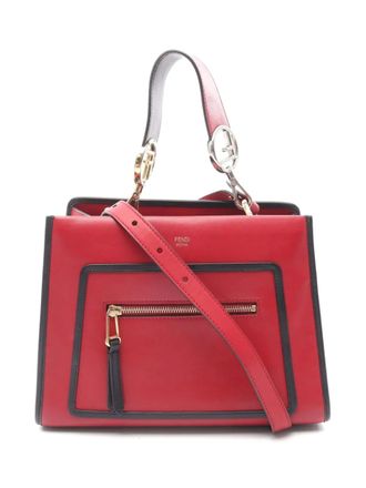 Fendi 2000s small Runaway tote bag - women - Calf Leather - One Size - Red