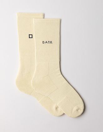 D.A.T.E. socks basic ivory