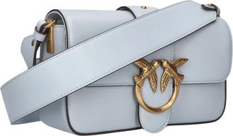 Pinko Pinko, Tassen, Dames, Blauw, ONE Size, Love One Mini Slouchy