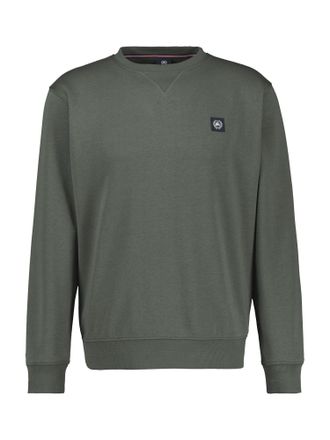 Lerros Sweatshirt LERROS Urbaner Sweatshirtstyle, Herren, Gr. XXL, gr&uuml;n (chilled olive), 50% Baumwolle, 50% Polyester, Sweatshirts Sweatshirt